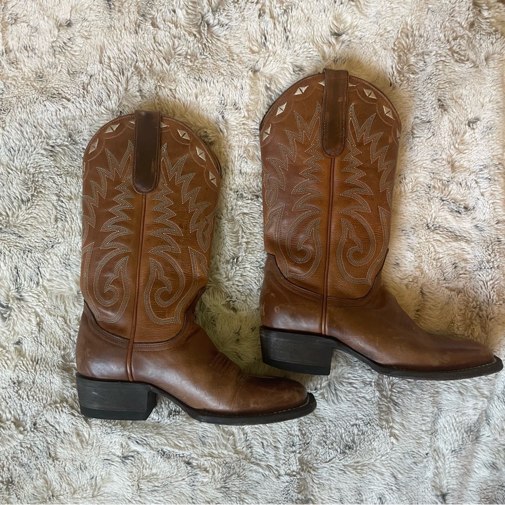 Free to Roam brown leather cowgirl boots 6.5 - Picture 5 of 8